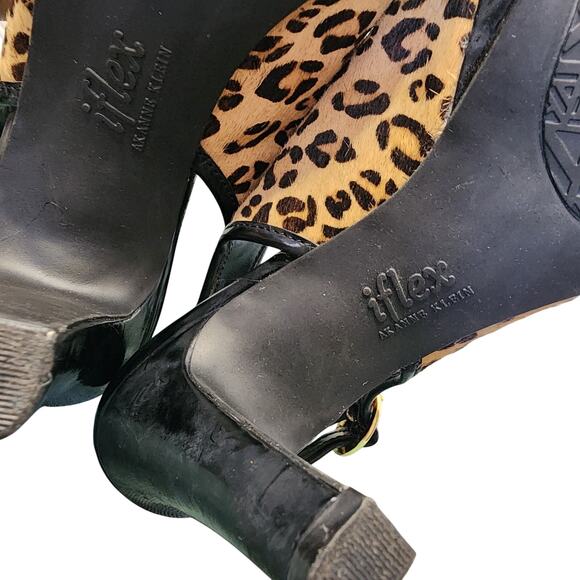 AK Anne Klein Women Shoes, iFlex Cheetah Print Fur Slingback Peep Toe Pumps 7.5 - Picture 10 of 10
